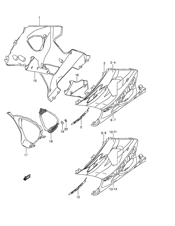 Under cowling              

                  Model k4