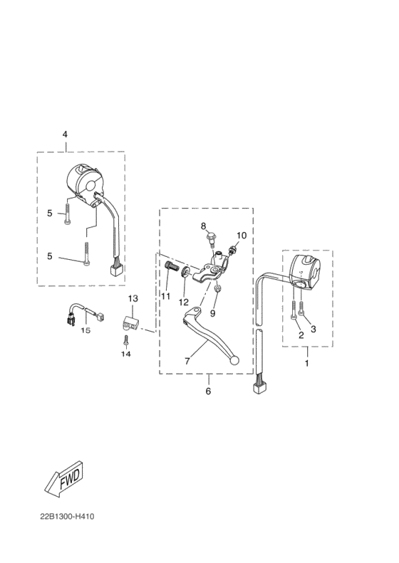 Interruptor manillar&palanc