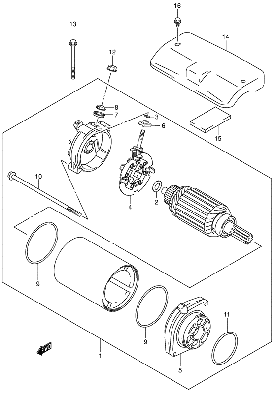 Starting motor