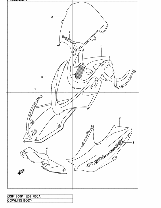 Cowling body              

                  Gsf1200sk2