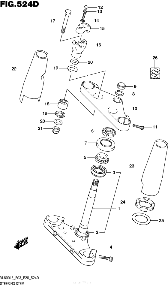 Steering Stem (Vl800Tl5 E28)