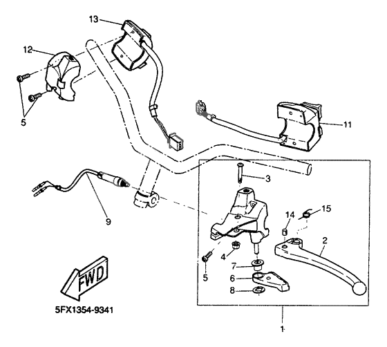 Handle switch lever