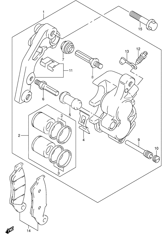 Front caliper