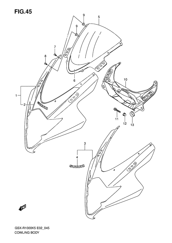 Cowling body              

                  Model k5