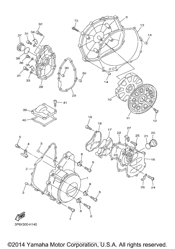 Crankcase cover              

                  1