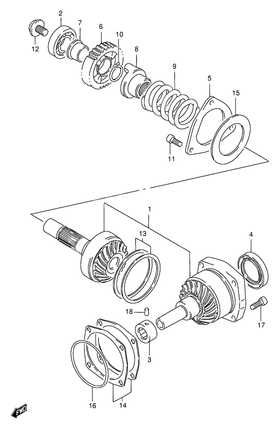 Secondary drive gear