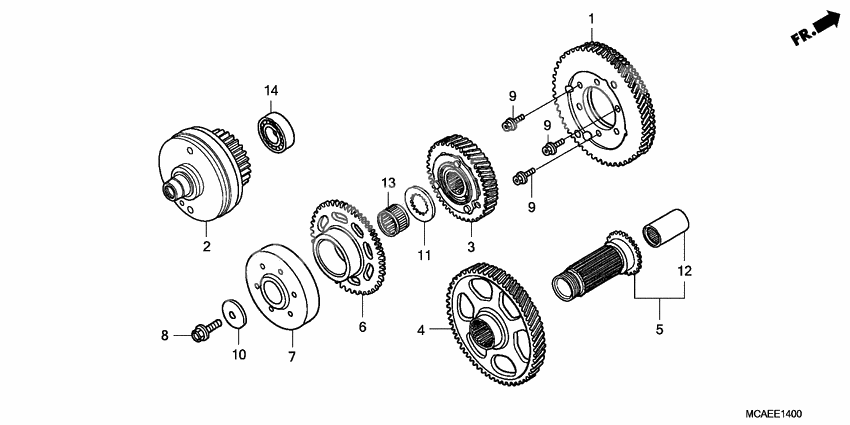 Primary drive gear