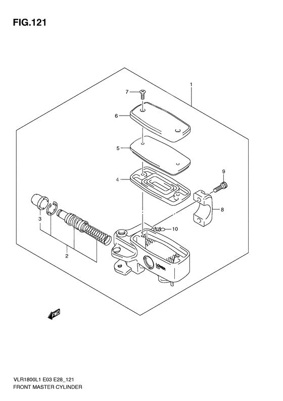 Front master cylinder