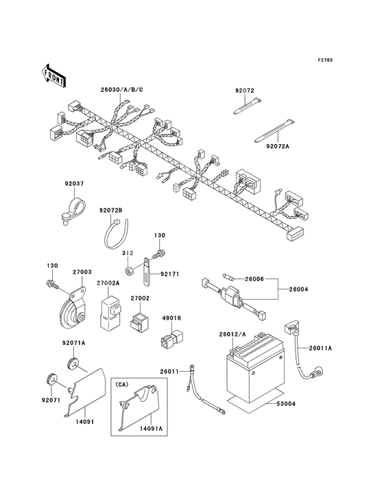 Chassis electrical equipment