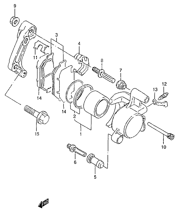 Front caliper