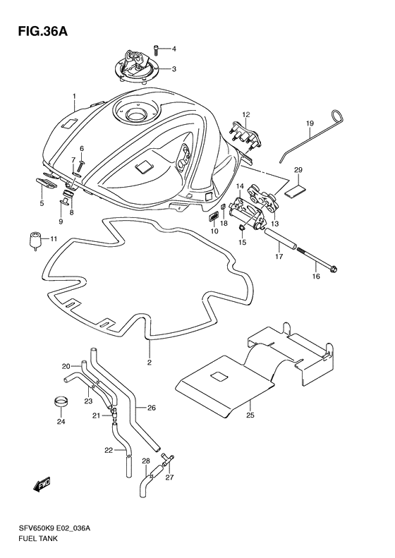 Tank fuel              

                  Model l0