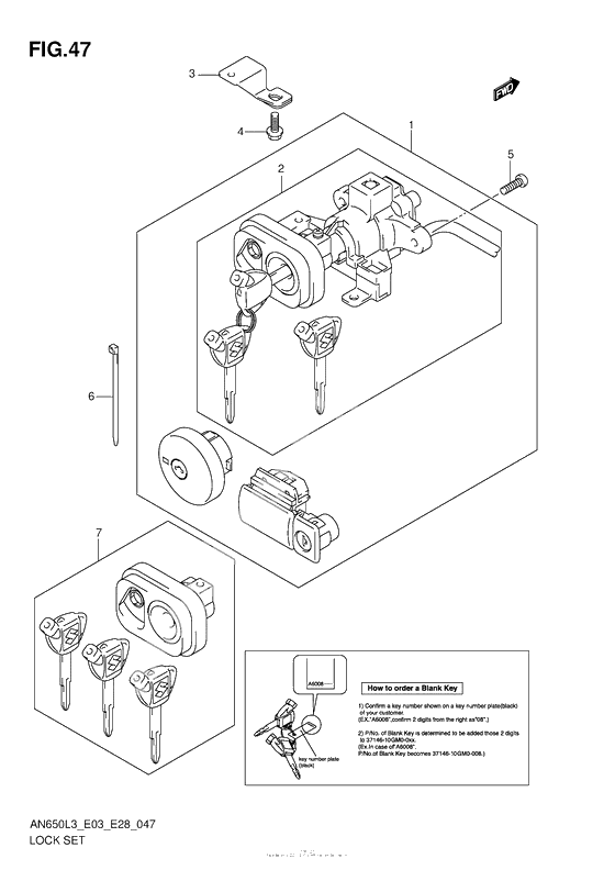 Lock Set (An650Zl3 E28)