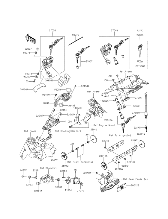 Ignition switch/locks/reflectors(1/2)