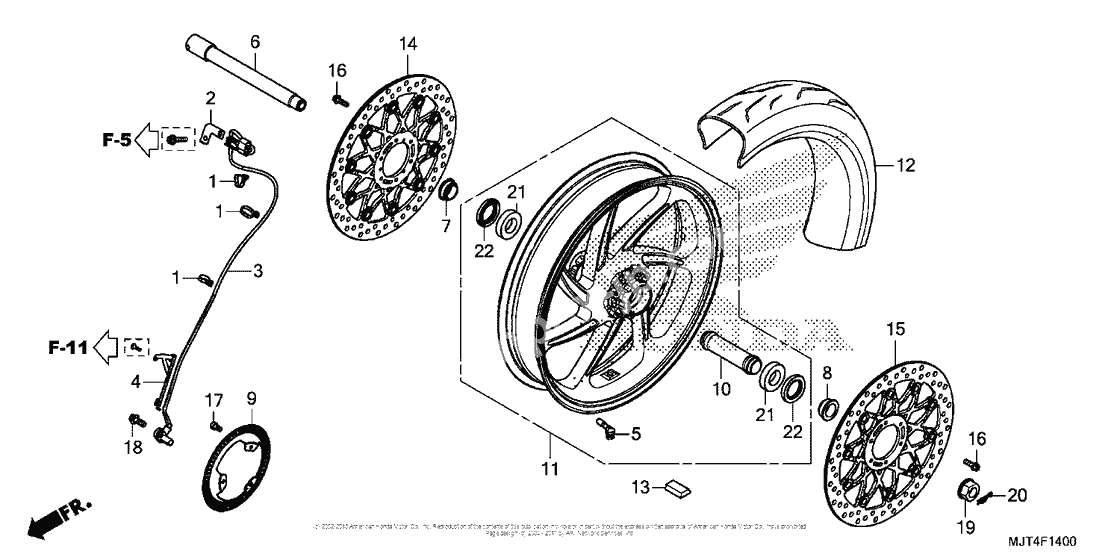 Передние колесо