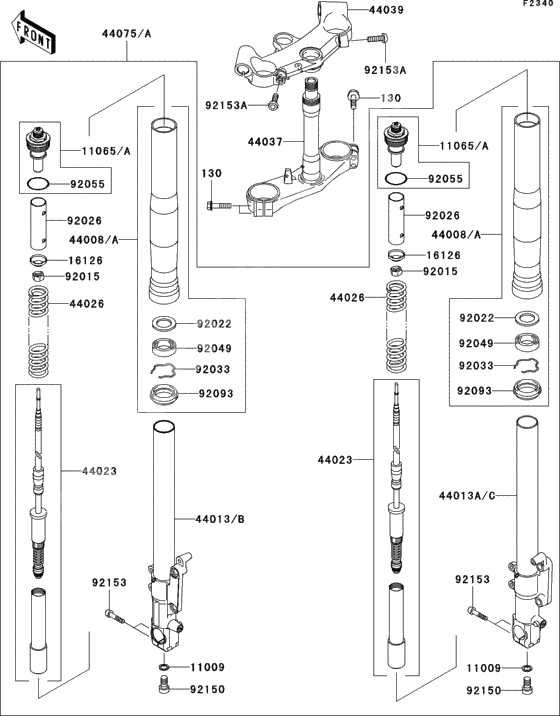 Front fork(b1h/b2h)