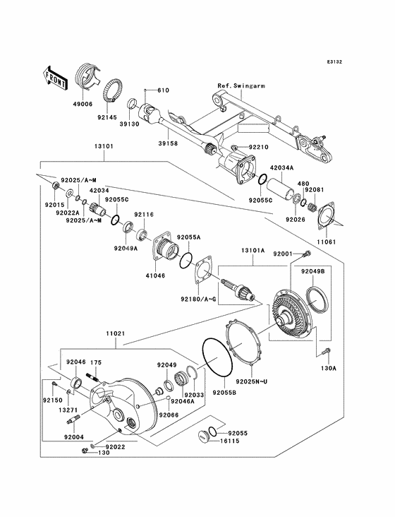 Drive shaft/final gear