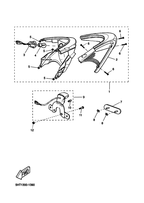 Taillight unit ass`y