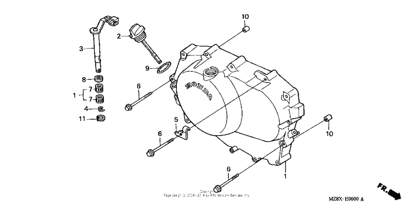 Right crankcase cover