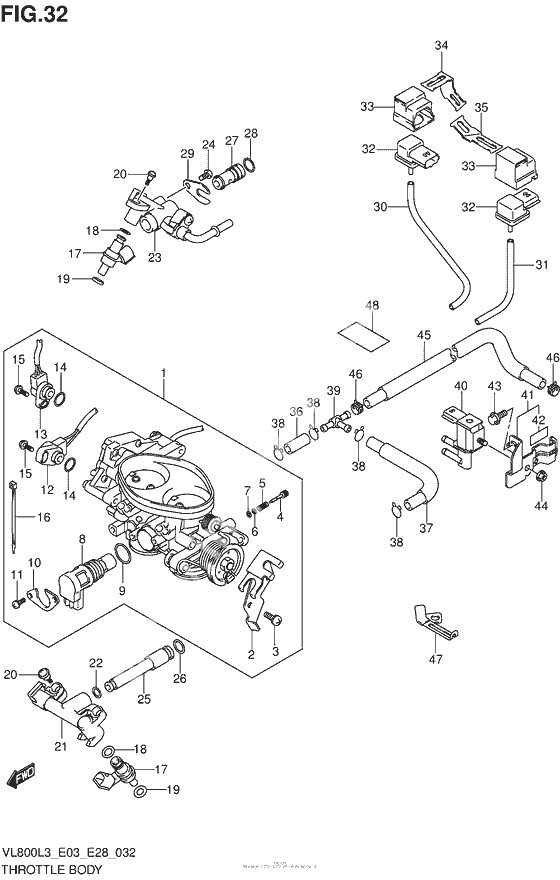 Throttle Body (Vl800Cl3 E33)