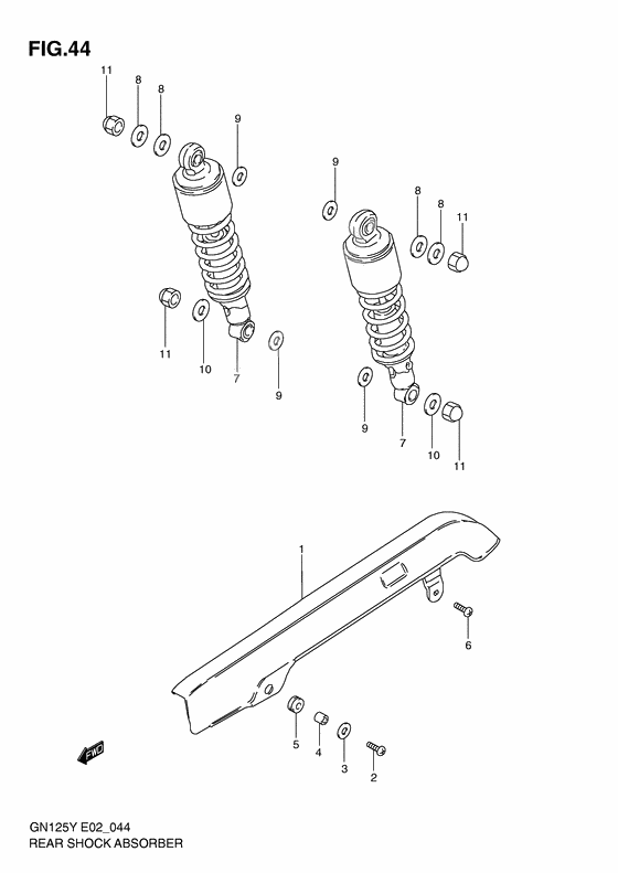 Rear shock absober