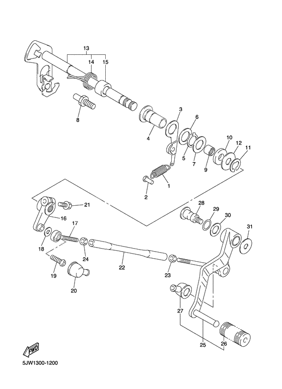 Shift shaft