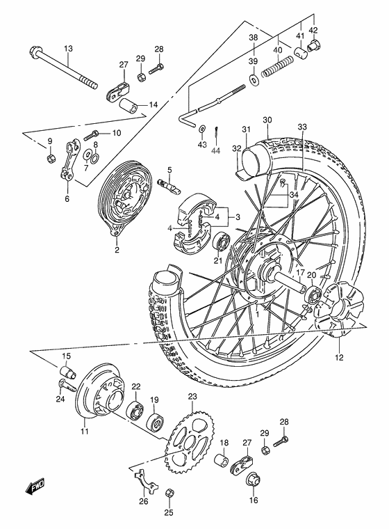 Rear wheel complete assy              

                  E71, e94, p9, p94