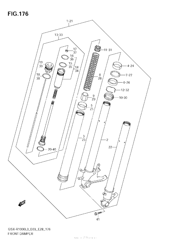 Front Damper (Gsx-R1000Zl3 E33)