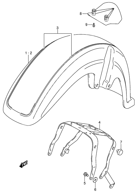 Front fender              

                  Model k2