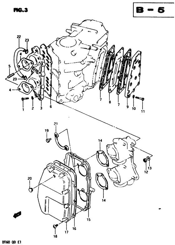Inlet case/exhaust cover