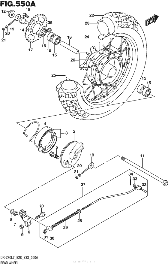 Заднее колесо
