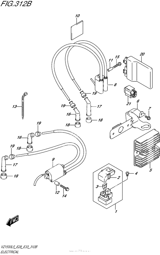 Электрооборудование (Vz1500L5 E33)