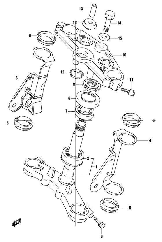 Steering stem              

                  Gs500k4/uk4