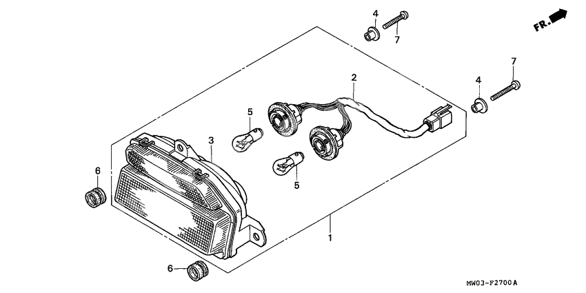 Taillight unit ass`y