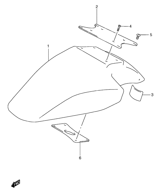 Front fender              

                  Gsf1200st/sv/sav/sw/saw/sx/sax/sy/say