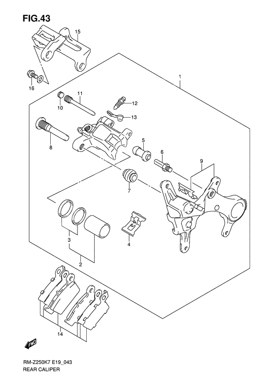 Rear caliper              

                  Model k7