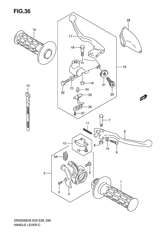 Handle lever              

                  Model k6/k7/k8/k9