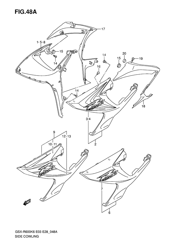 Side cowling              

                  Model k7