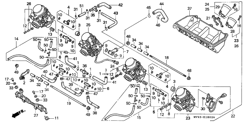 Carburetor assy.              

                  CBR600FS/3S/T/3T/SET