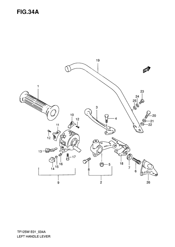 Left handle lever              

                  E6,  e24