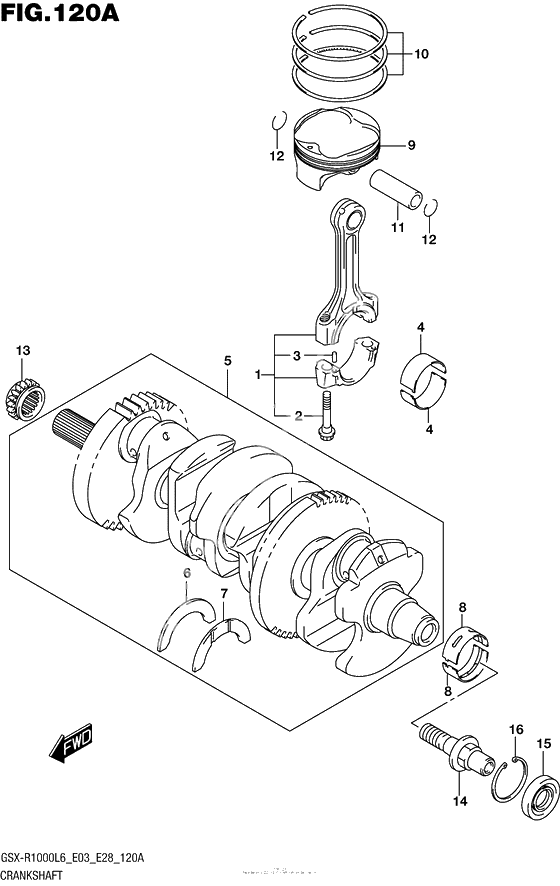Коленчатый вал & Поршень