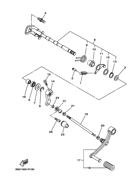 Вал переключения