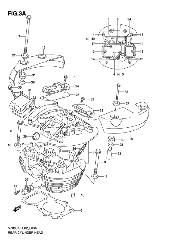 Rear cylinder head              

                  Model k9