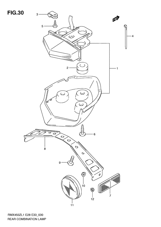 Rear combination lamp              

                  Rmx450zl1 e28