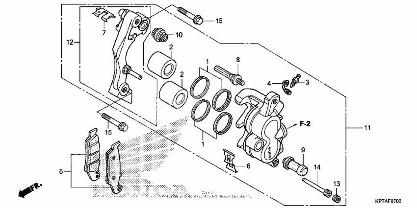 Front brake caliper