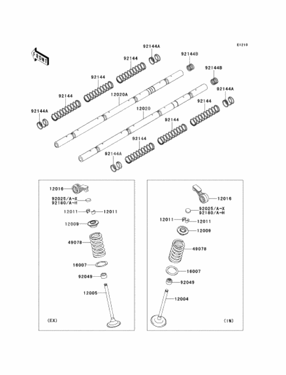 Rocker arms/valves