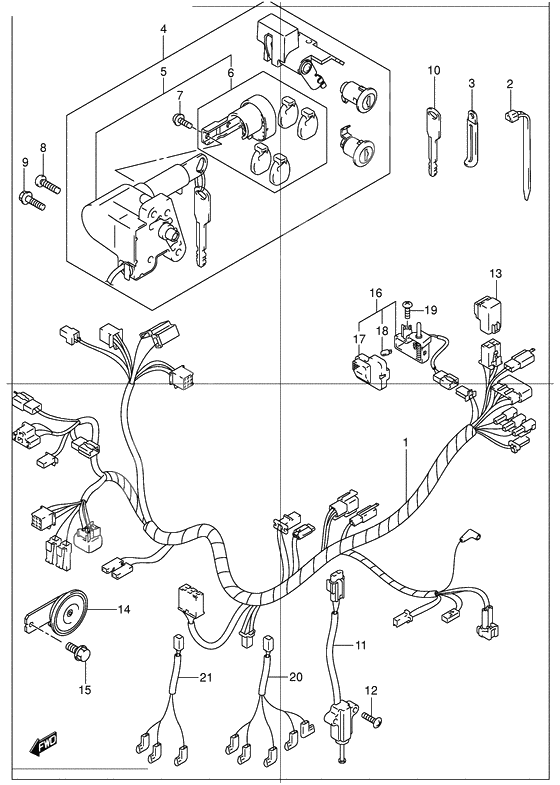 Wiring harness              

                  Model x