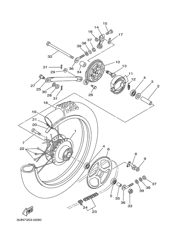 Rear wheel