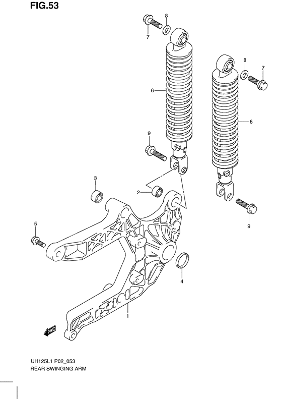 Rear swingingarm