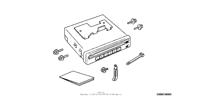 Cd changer unit (6-disc)