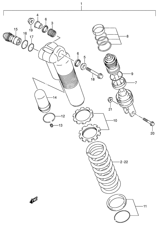 Rear shock absorber              

                  Model k4